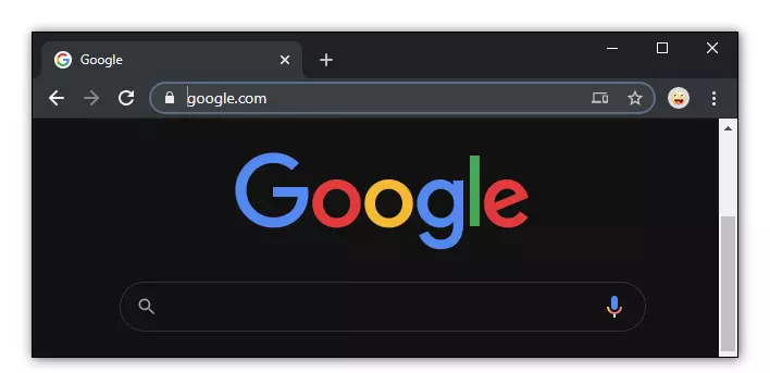 Chrome форсирует темный режим на главной странице Google