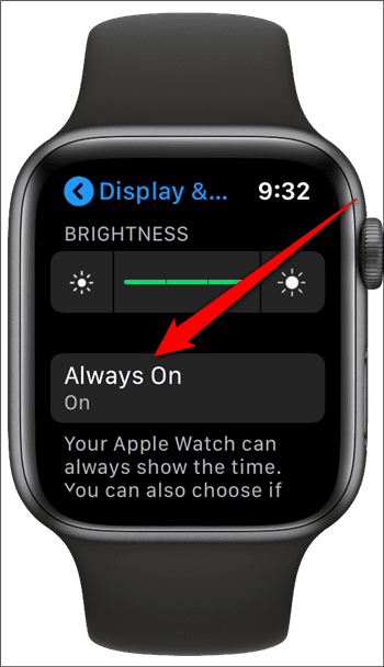 Apple Watch Нажмите Всегда