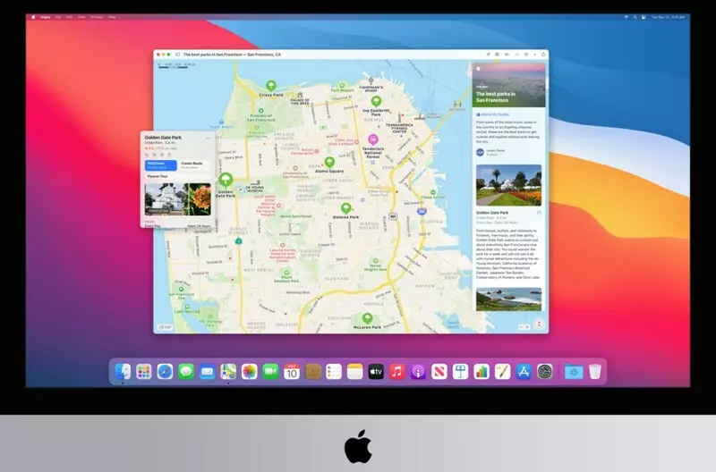 macOS 11.0 Приложение Big Sur Maps