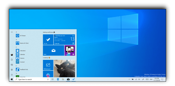 Новая легкая тема Windows 10