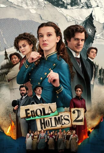 постер фильма Энола Холмс 2 / Enola Holmes 2 (2022)