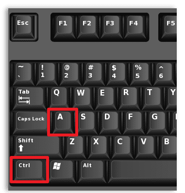 Ctrl+A