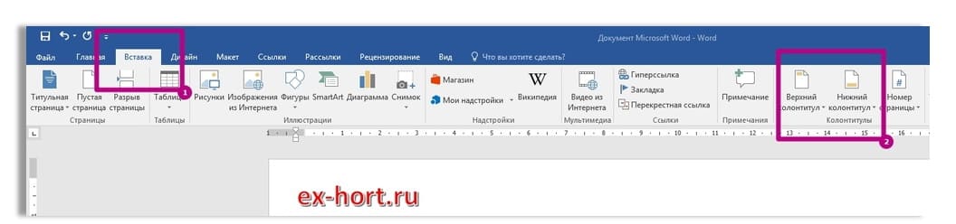 Изучи предложенное изображение и введи с клавиатуры количество установленных в реферате колонтитулов