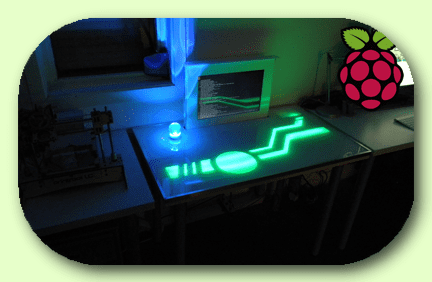 сенсорный стол с подсветкой с Raspberry Pi