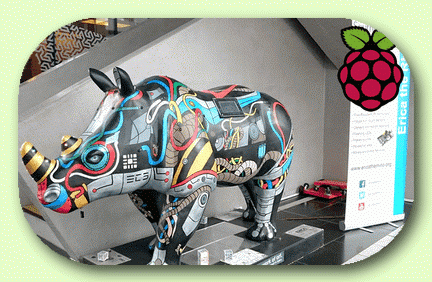 кибер - носорог с Raspberry Pi