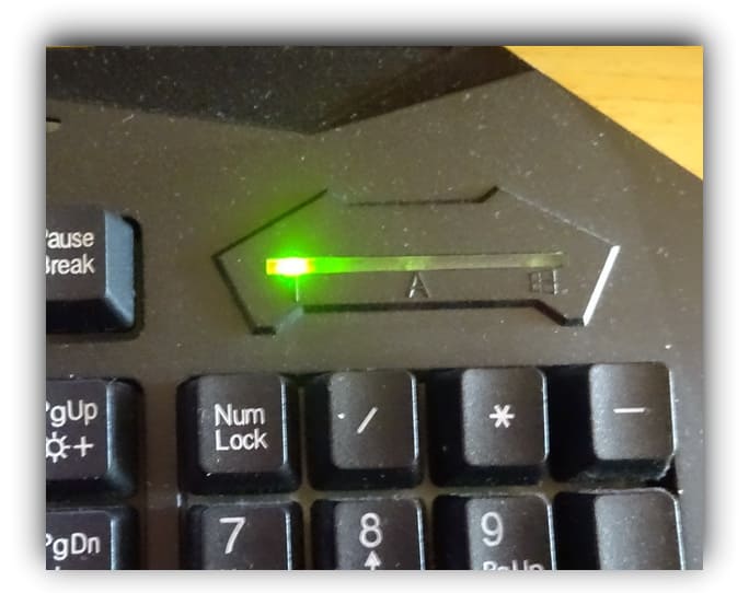 Подсветка клавиатуры Num Lock